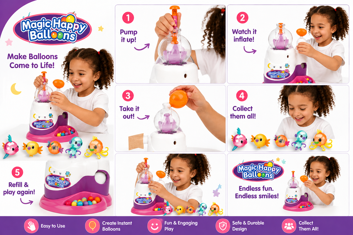 Magic Happy Balloons - DIY Balloon Toy Set