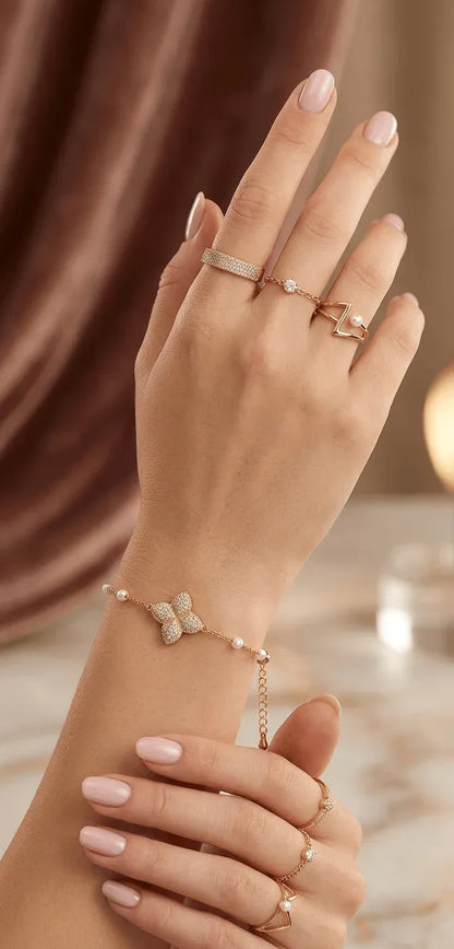 Butterfly Charm Adjustable Bracelet