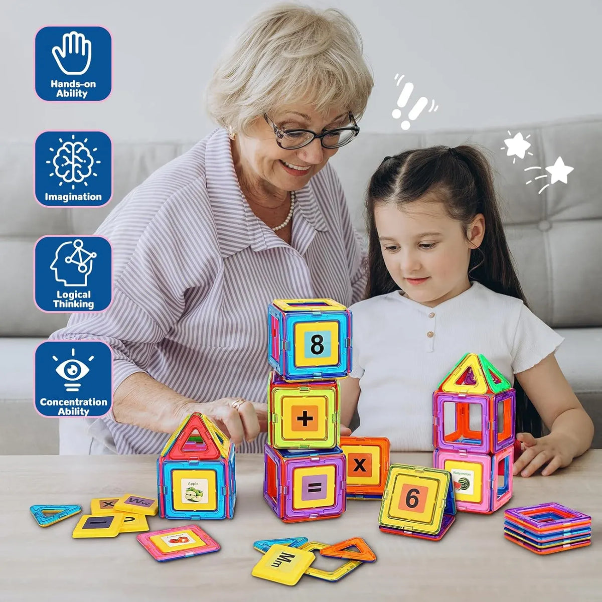 STEM - Magnetic Building Blocks Set