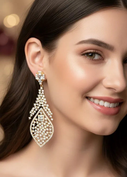 Vintage Floral Lace Earrings